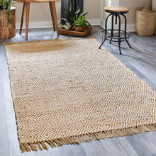 Load image into Gallery viewer, Assam Braided Jute Rug in Natural/Ivory