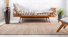 Load image into Gallery viewer, Assam Braided Jute Rug in Natural/Ivory