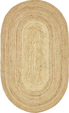 Load image into Gallery viewer, Dhaka Braided Jute Rug in Natural
