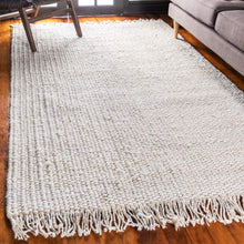 Load image into Gallery viewer, Chunky Jute Rug in Ivory | Large Area Rug | Modern, Natural Rug