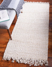 Load image into Gallery viewer, Chunky Jute Rug in Ivory | Large Area Rug | Modern, Natural Rug
