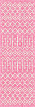 Load image into Gallery viewer, Outdoor Tribal Trellis Rug in Pink