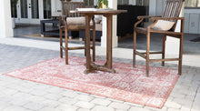 Load image into Gallery viewer, Outdoor Timeworn Rug in Rust Red