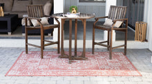 Load image into Gallery viewer, Outdoor Timeworn Rug in Rust Red