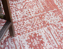 Load image into Gallery viewer, Outdoor Timeworn Rug in Rust Red