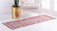 Load image into Gallery viewer, Outdoor Timeworn Rug in Rust Red