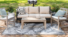 Load image into Gallery viewer, Outdoor Palm Rug in Black