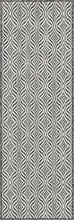 Load image into Gallery viewer, Outdoor Deco Trellis Rug in Charcoal