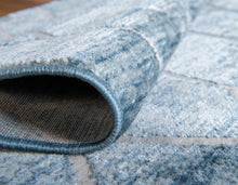 Load image into Gallery viewer, Matrix Trellis Deco Rug in Blue