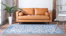 Load image into Gallery viewer, Floral Boston Rug in Ivory/Blue