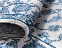 Load image into Gallery viewer, Floral Boston Rug in Ivory/Blue