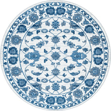 Load image into Gallery viewer, Floral Boston Rug in Ivory/Blue