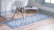 Load image into Gallery viewer, Floral Boston Rug in Ivory/Blue