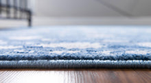 Load image into Gallery viewer, Floral Boston Rug in Blue