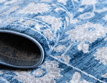 Load image into Gallery viewer, Floral Boston Rug in Blue