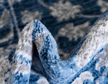 Load image into Gallery viewer, Floral Boston Rug in Blue