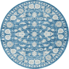 Load image into Gallery viewer, Floral Boston Rug in Blue