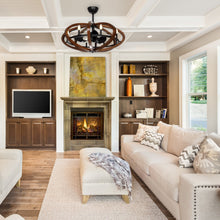 Load image into Gallery viewer, Bodega Bay Chandelier with Fan
