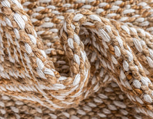 Load image into Gallery viewer, Assam Braided Jute Rug in Natural/Ivory