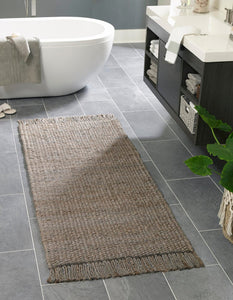Chunky Jute Rug in Gray | Large Area Rug | Modern, Natural Rug
