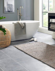 Chunky Jute Rug in Gray | Large Area Rug | Modern, Natural Rug