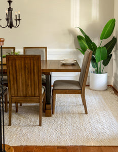 Chunky Jute Rug in Ivory | Large Area Rug | Modern, Natural Rug