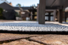Load image into Gallery viewer, Outdoor Deco Trellis Rug in Charcoal