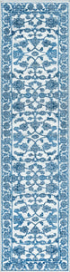 Floral Boston Rug in Ivory/Blue