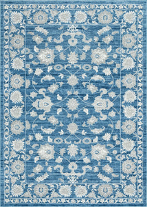 Floral Boston Rug in Blue