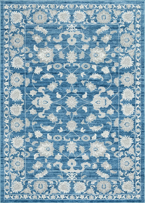 Floral Boston Rug in Blue