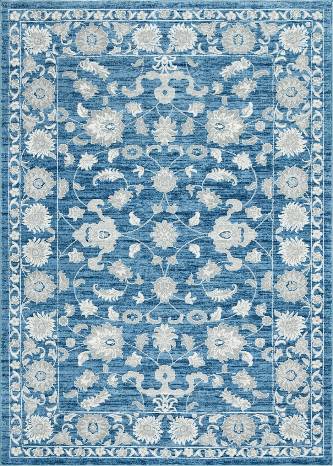Floral Boston Rug in Blue