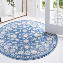 Load image into Gallery viewer, Floral Boston Rug in Blue