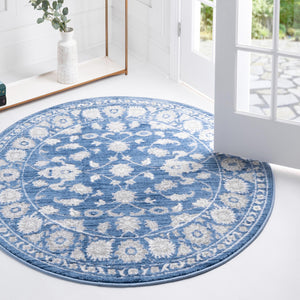 Floral Boston Rug in Blue