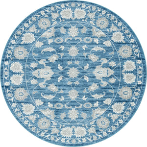 Floral Boston Rug in Blue