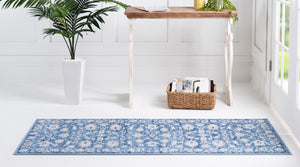 Floral Boston Rug in Blue