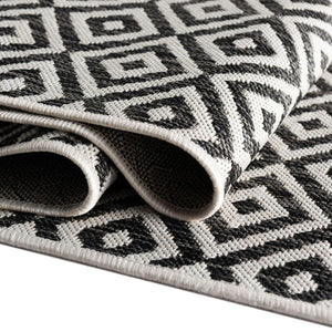 Costa Rica Outdoor Rug in Charcoal by Jill Zarin