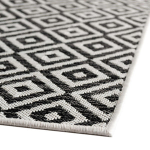 Costa Rica Outdoor Rug in Charcoal by Jill Zarin