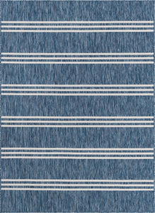 Anguilla Outdoor Rug in Blue by Jill Zarin