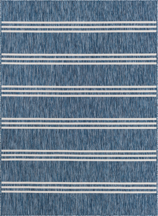 Anguilla Outdoor Rug in Blue by Jill Zarin